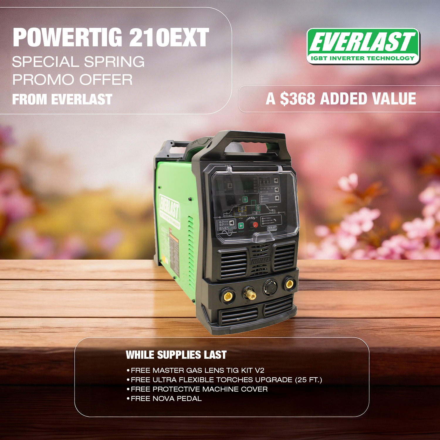 PowerTIG 210EXT - TIG Welders | Everlast Generators
