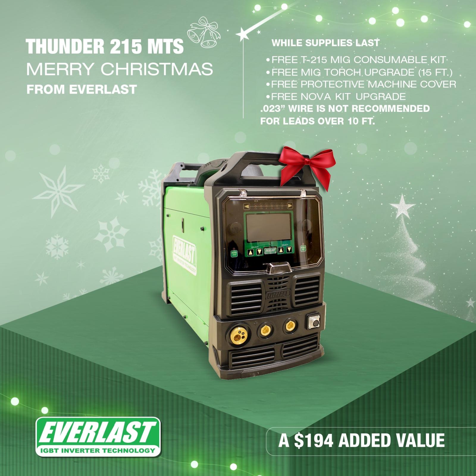 Thunder 215 MTS with TIG Package | Everlast Generators