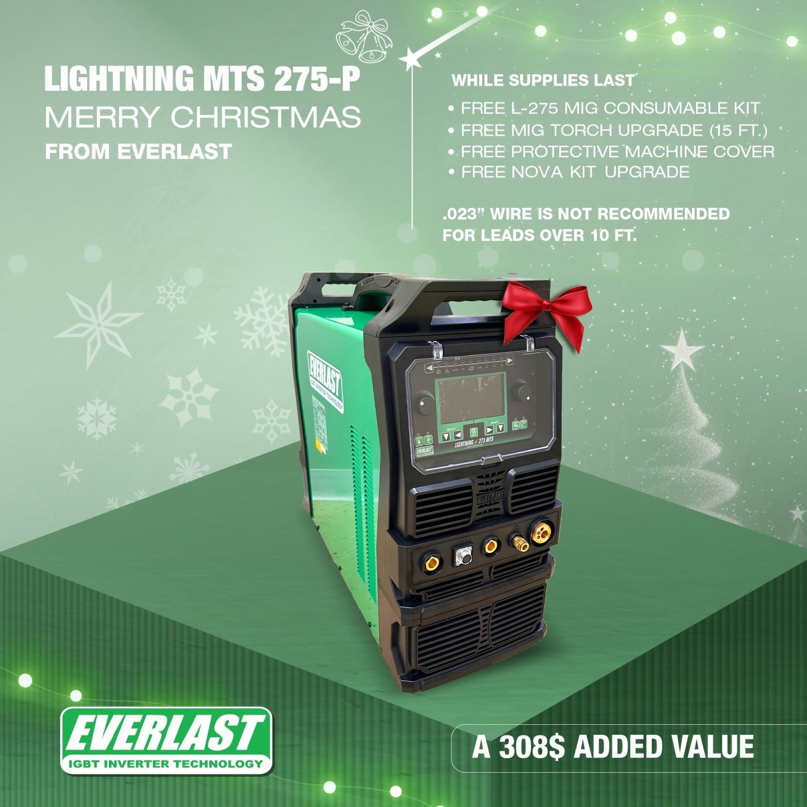 Lightning MTS 275-P TIG/MIG Pulse with TIG Package | Everlast