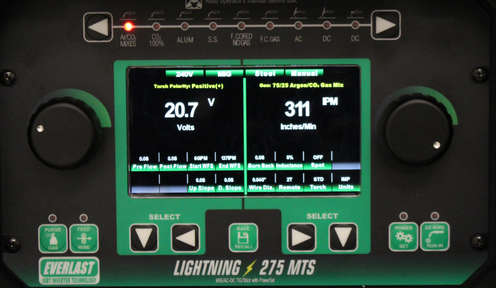 Lightning MTS 275 TIG Pulse with TIG Package | Everlast Generators
